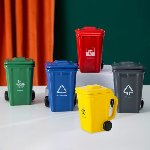 Iumwxz Kitchen Gadgets Ceramic Cup Styling Cup Novelty Ceramic Bin Cup Recycling Bin Cup Three-Dimensional Daily Use Cup Protection Styling Peculiar Cups Yellow Plastic Up to 45% Off