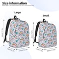 thumbnail image 2 of Rateoe Unicorn DoingYoga Pattern Durable Canvas Backpack for Men & Women – Stylish & Lightweight – Adjustable Straps, Multiple Pockets – Fits 15-17 Inch LaptopsMedium, 2 of 5