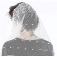 thumbnail image 2 of Velos de encaje floral que cubren la cabeza velos latinos de masa bufanda corta para mujeres nupciales Sailing Electrónica, 2 of 4