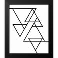 thumbnail image 2 of Louise, Gigi 15x18 Black Modern Framed Museum Art Print Titled - White Triangle, 2 of 5