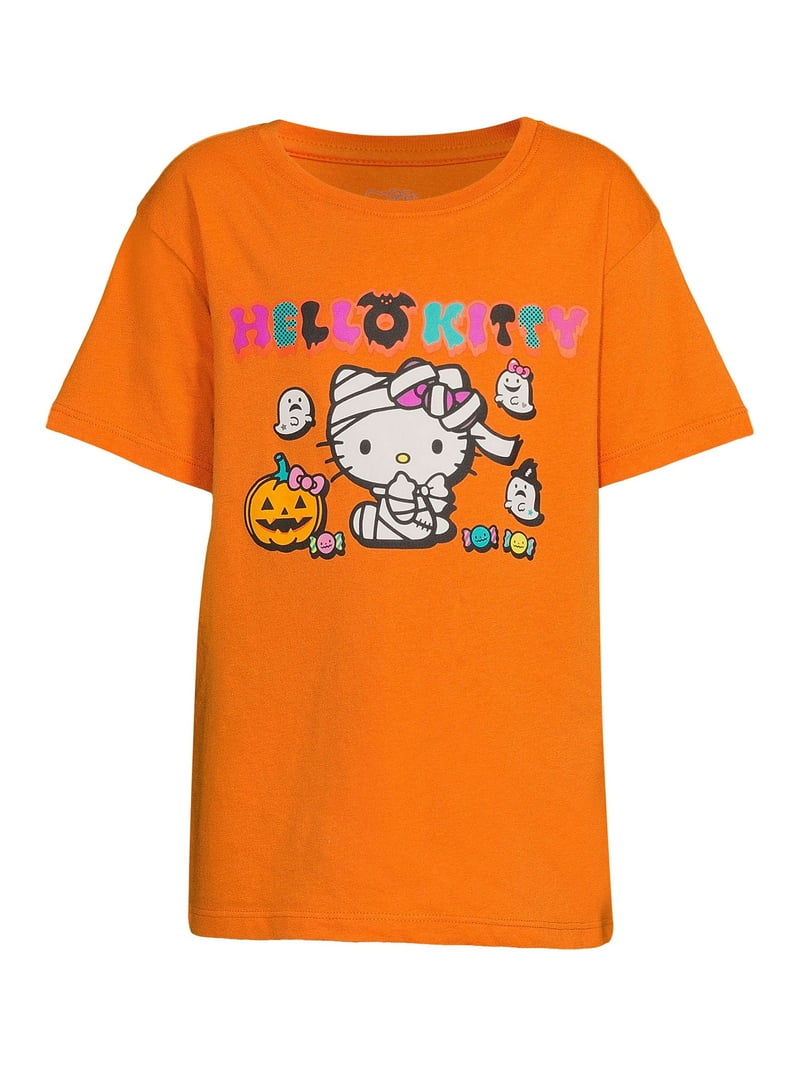 Hello Kitty Girls Halloween Graphic T-Shirt, Sizes 4-16