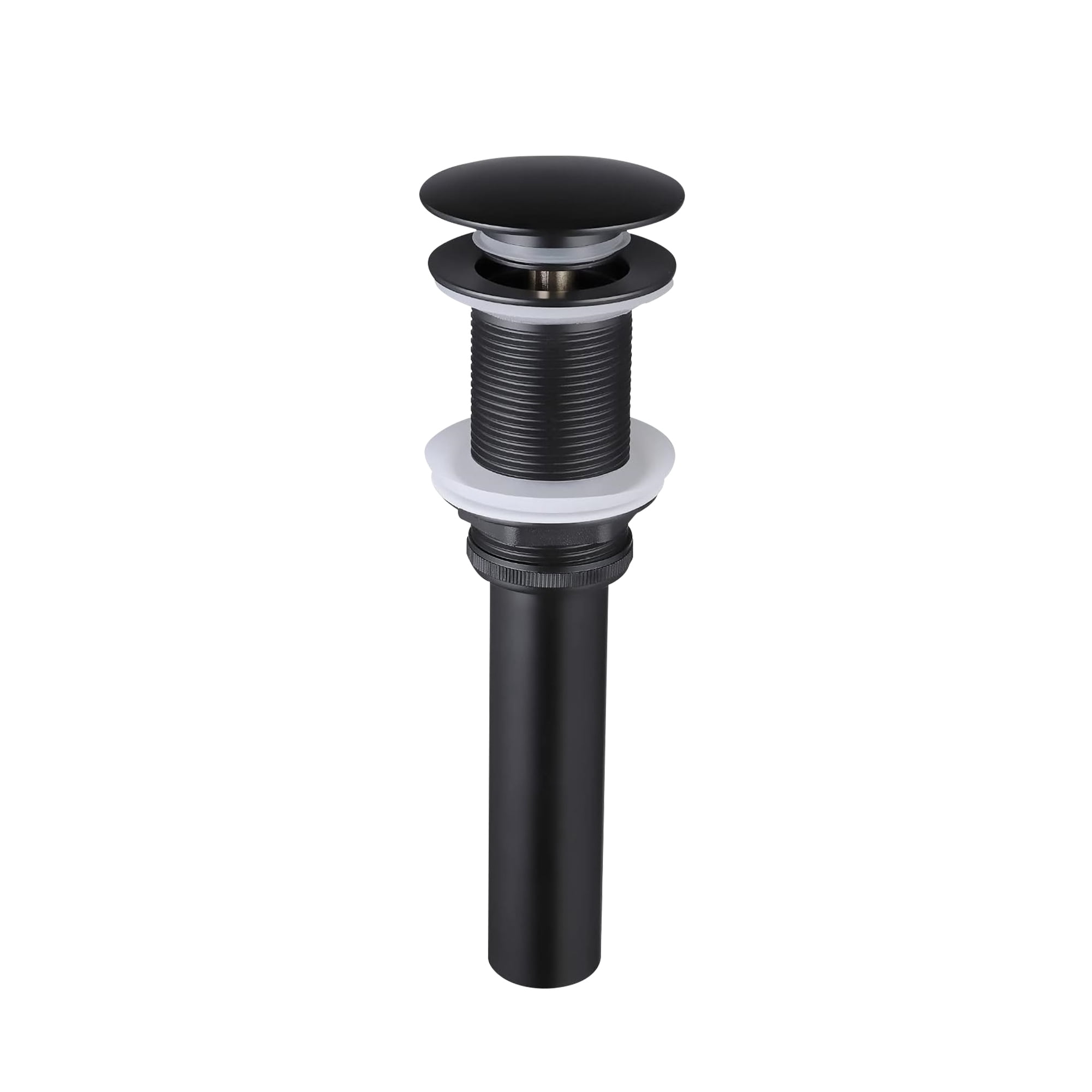 Wall Mounted Single Handle Bathroom Sink Faucet with Pop-Up Drain (No Overflow)