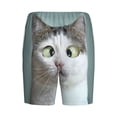 thumbnail image 2 of Lsque Funny Cat Mens Sleep Pajama Shorts,Short Pajama Pants, Cotton Ultra-Soft Knit-4X-Large, 2 of 9