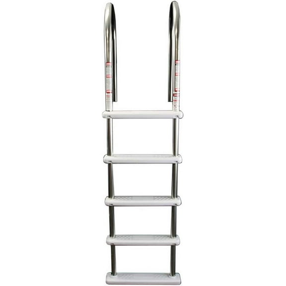 Select Stainless Steel in-Pool Ladder with Resin Steps | Stainless Steel Handrails | Fit Up to 54-in Deep Pools | 225 Lb Capacity