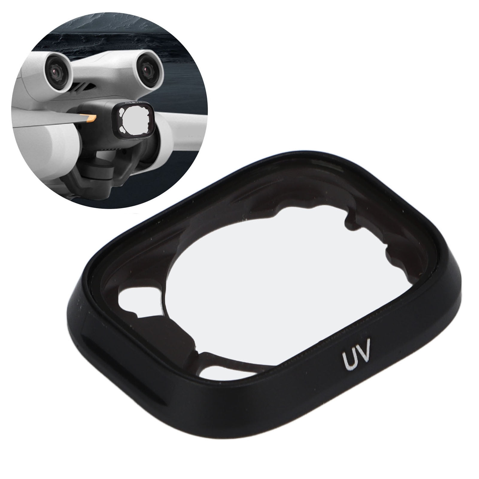Drone Lens UV Filter, HD Grinding Black Optical Glass UV Filter Low ...