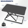 thumbnail image 3 of VIVO Economy Height Adjustable 29" Standing Desk Sit Stand Desktop Monitor Riser, 3 of 8