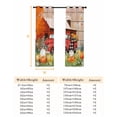 thumbnail image 6 of Fsddascl Fall Pumpkins Blackout Curtains for Bedroom/Living Room, Thermal Insulated Kitchen Curtains, Thanksgiving Gnomes Truck Autumn Maple Barn Grommet Darkening Window Treatment Drapes 52"x63"x2, 6 of 6