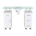 thumbnail image 3 of Manicure Table GLASGLOW Light Wood Salon Nail Table Salon Furniture & Equipment, 3 of 5