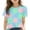 Light Blue, variant on CINVREST Cotton Cute Tops for Girls 3-14 Years Kids Casual Summer Tshirts Short Sleeve Floral Graphic Tees (13 Years, Pink A)
