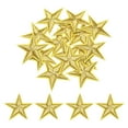 thumbnail image 1 of Uxcell Parche de Hierro de 5 Estrellas Pequeño Bordado para Ropa 1.14x1.14" Paquete de 15 Amarillo Dorado, 1 of 7