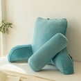thumbnail image 2 of HGmart 33 in. x 24 in. Green Sofa Bed Head Throw Pillow with Neck Support and Cup Holders, 2 of 6