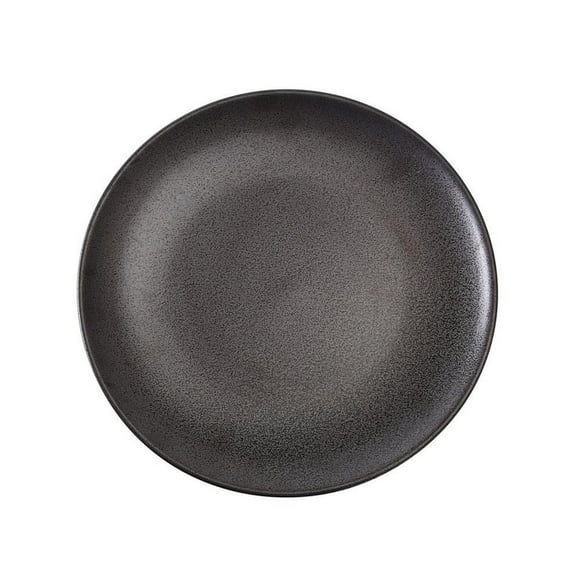 Juego de 36 Platos Yanco DB-107 de Cerámica Negra Mate de 18 cm