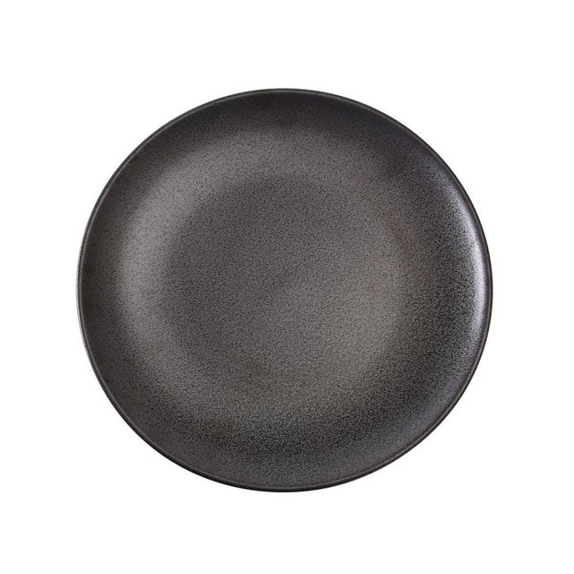 Juego de 36 Platos Yanco DB-107 de Cerámica Negra Mate de 18 cm