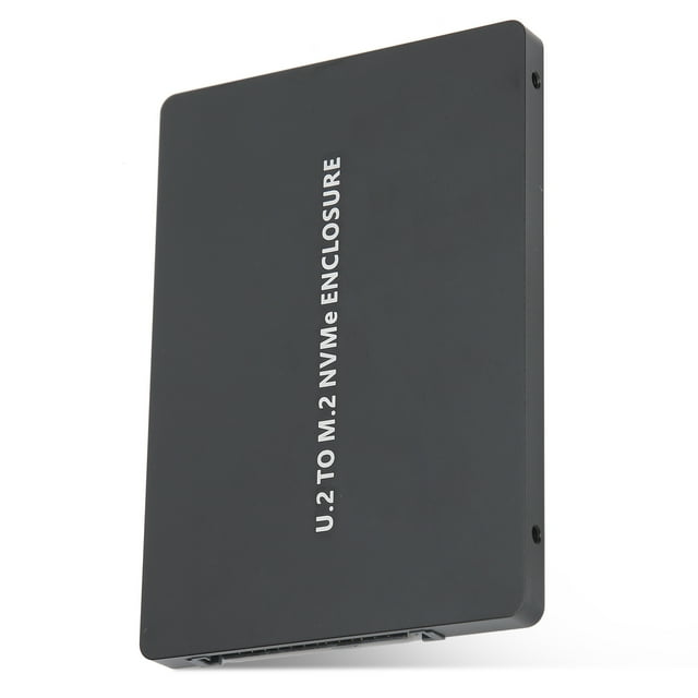 Caja de disco duro U2BOX PCIE3.0 NVME a tarjeta adaptadora U.2 SFF8639 Carcasa SSD U2 de aluminio negra