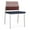 Mahogany-Batik, variant on Avon Reception Armless Chair UPH Seat HPL Back / Silver Steel / Mahogany / Black