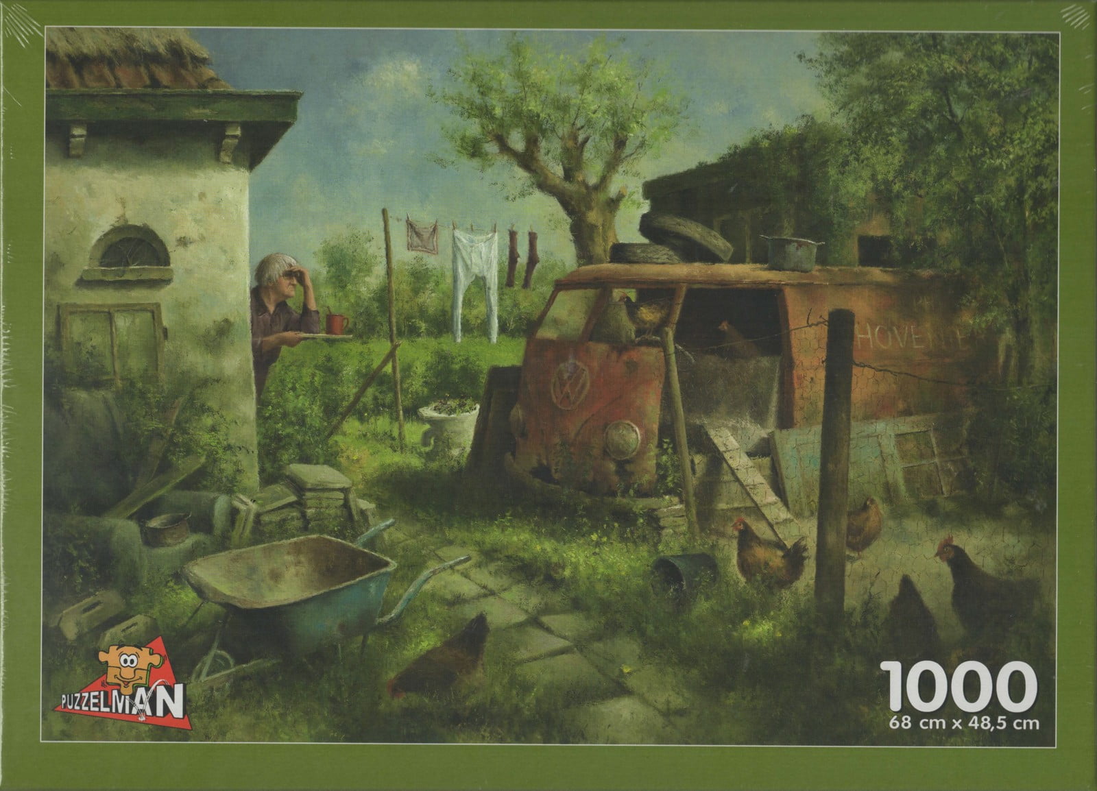Puzzleman 1000 Piece Puzzle - Henhouse By Marius van Dokkum - Walmart.com
