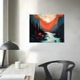 thumbnail image 4 of PIKWEEK  Posters Landscape Pictures Wall Art, Nature Prints Mountain Painting Wall Art, Abstract Nature Wall Art, Scandinavian Wall Art, 4 of 5