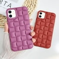 thumbnail image 6 of Compatible with iPhone 11 Case Cute 3D Weave Grid Design for Women Girls Soft TPU Silicone Phone Case Raised Bumper Corners Full Protective Case Cover for iPhone 11 6.1 inch (Purple), 6 of 13