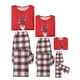 thumbnail image 4 of Inspire Chic Navidad Camisetas de Ciervo con Pantalones de Cuadros Ropa de Dormir Conjuntos de Pijamas Familiares [Mujeres] L Rojo, 4 of 5