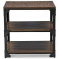 thumbnail image 2 of Bowery Hill Table d'Appoint Carrée 24 Pouces en Brun et Bronze, 2 of 2