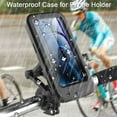 thumbnail image 2 of Dazone Bike Phone Mount Waterproof, Cell Phone Holder For Motorcycle Bicycle Handlebar, 360° Adjustable Universal Phone Mount Case with TPU Touch-Screen, 2 of 10