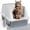 White, variant on Pawward  Stainless Steel Cat Litter Box with Scoop & Mat, Large Enclosed Litter Box with Lid, Non-Sticky, Anti-Leak, Easy to Clean, High-Walled Design