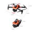 thumbnail image 4 of Drone With 4K HD Fpv Three Camera Remote Control Toys Gifts For Boys Girls With Altitude Hold Headless Mode Start SpeedTeissuly Clearance (Orange, Free Size) Teissuly WER202308291103, 4 of 9