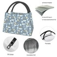 thumbnail image 4 of Easygdp Blue Bathroom Bolsa de Almuerzo Insulada Reutilizable, Bolsa de Mano y Bandolera para Oficina, Trabajo, Viajes, 4 of 6