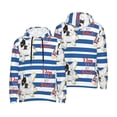 thumbnail image 6 of Bingfone Bulldog Friend Men's Drawstring Hoodie Long Sleeve Pocket Sweatshirts-X-Large, 6 of 6