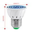 thumbnail image 2 of Lámpara de desinfección UV Seitruly E14 LED Luz germicida Esterilizador de lámpara UVC 110V 48LED-4W, 2 of 6