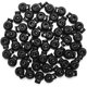 thumbnail image 4 of Botones de cordón 100 piezas Cerradura de cordón de plástico negro para mochila con cordón Suministros para manualidades Negro, 4 of 4