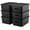 Black, variant on Storage Bins Plastic Storage Baskets With Lid Small Baskets for Organizing Stackable Storage Container Organizer Bins for Shelves Drawers Desktop Playroom Classroom Office, 6 Pack,Black