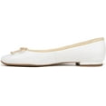 thumbnail image 3 of Franco Sarto Women's Abigail Ballet Flat White Leather 8.5M, 3 of 5