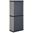 thumbnail image 5 of vidaXL Garden Storage Cabinet with 3 Shelves Gray&Black 26.8"x15.7"x66.1", 5 of 9