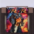 thumbnail image 4 of 3 Pieces Duvet Cover Set Blackand Tan Coonhound Dog 3D Print Bedding 1 Duvet Cover 2 Pillowcases Natural Animals Comforter Sets Soft Breathable for Boys Girls Children yDlXTa, 4 of 5
