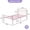 Pink Twin, variant on Kojooin Metal Twin Platform Bed Frame with Heart Design Headboard and Footboard, Sturdy Slats and Underbed Storage