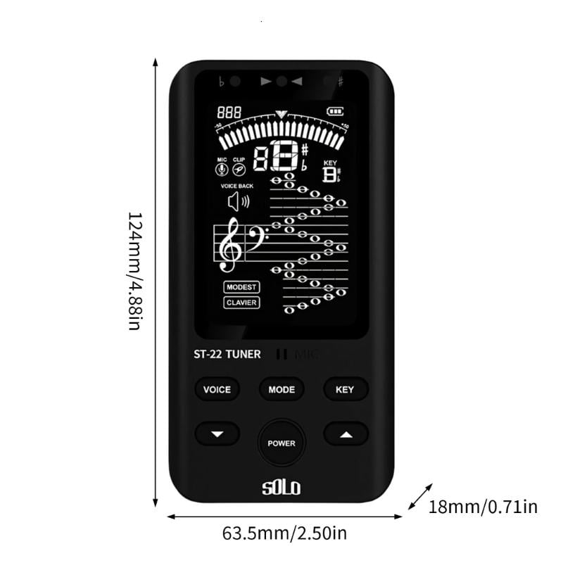 CEORPER Metronome Digital Tuner With Intelligent Calibration Quick Installation