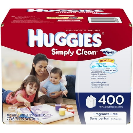 HUGGIES Simply Clean Wipes, 400 sheets