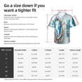 thumbnail image 6 of Lsque Let's go Travel pattern Hawaiian Shirt for Men, Unisex Summer Beach Casual Short Sleeve Button Down Shirts-X-Large, 6 of 9