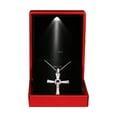 thumbnail image 2 of LED Light Pendant Necklace Gift Box, Velvet Jewelry Storage Display Case for Proposal Engagement Wedding Anniversary Birthday Valentine's Day,Red, 2 of 8
