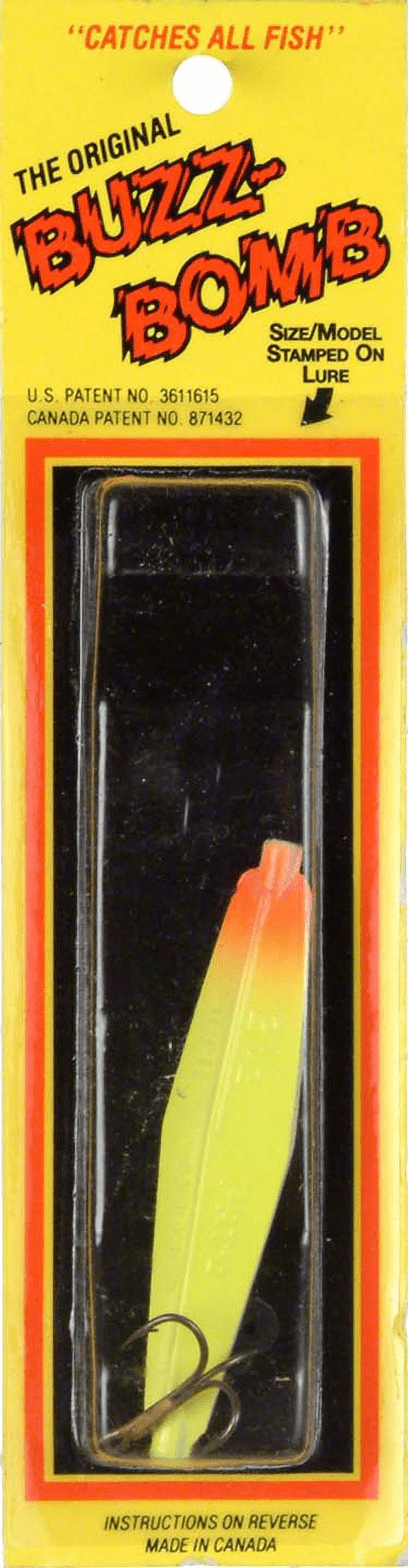 (2 pack) Buzz Bomb BB2.5-YR Buzz Bomb Yellow/Red Salmon Jig 2.5"