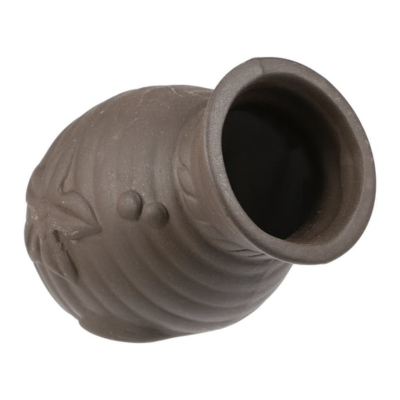 Unique Bargains 3.15x2.76x2.56 Inches Fish Tank for Aquatic Pets to Breed Play Rest Aquarium Hideaway Rock Cave Resin