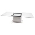 thumbnail image 4 of Best Master Furniture Alaskan Extendable High Gloss Dining Table in White/Gray, 4 of 4