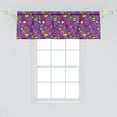 thumbnail image 2 of Ambesonne Retro Window Valance, 90s Cartoon Design Pattern, 54" X 18", Multicolor, 2 of 3