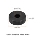 thumbnail image 2 of Uxcell 200Pack 6mm Hinged Screw Cover Caps Plastic Fold Screw Snap Covers, Black, 2 of 5