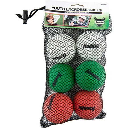 Franklin Sports Youth Lacrosse Balls, 6-Pack