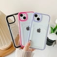 thumbnail image 2 of Candy Color Card Holder Clear Shockproof Soft Compatible with iPhone Case (Purple,iPhone 13 Pro Max), 2 of 11