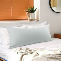 PiccoCasa Brushed Microfiber Pillowcase Body Pillow Pillowcase, King Light Grey