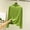Green, variant on Ladies' Casual High Neck Solid Color Tight Warm Close Fitting Long Sleeved Base Layer Shirt Top Green XXL