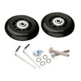 thumbnail image 2 of Roues de Remplacement pour Bagage et Valise, Kits de Réparation, Roue en Caoutchouc Noire 40x18 mm, 2 of 10